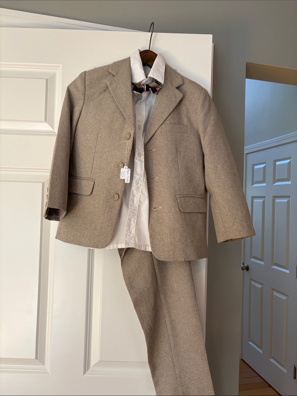 Johnnie Lene Tan Four Piece Suit Jacket & Pants Set